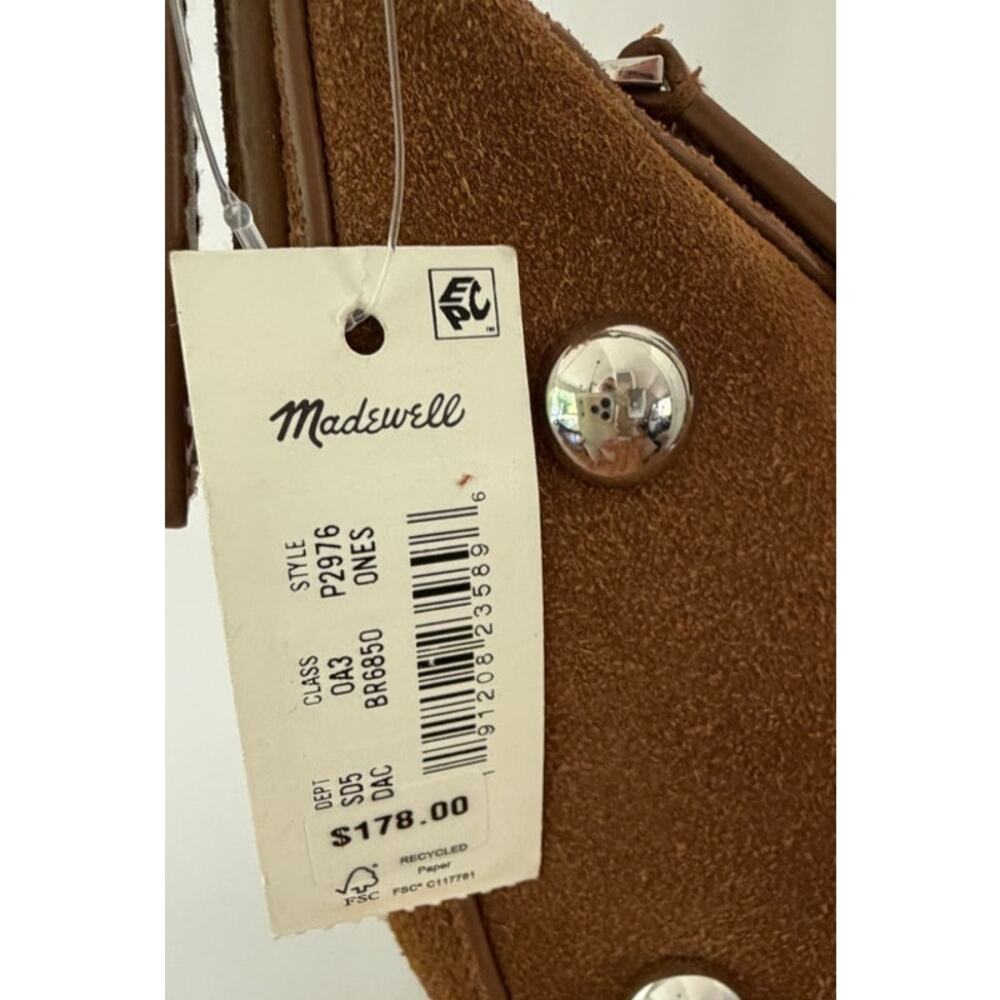 Madewell NEW Studded Crescent Suede Sling Bag - Picture 5 of 9